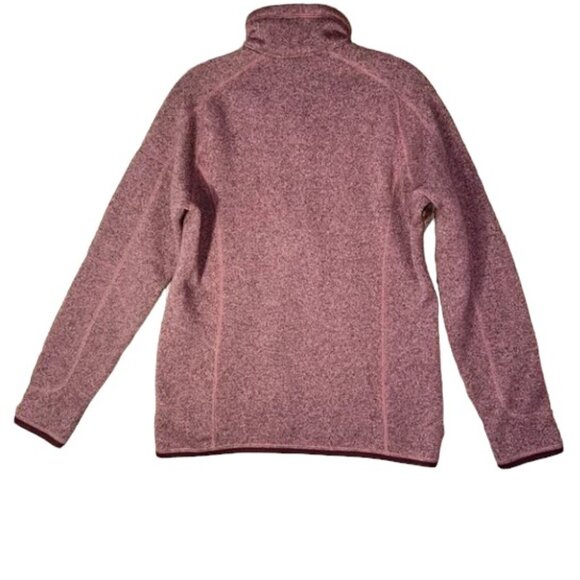 EUC Patagonia Women's Quarter Zip Pullover Better Sweater in Kiln Pink - Picture 5 of 8